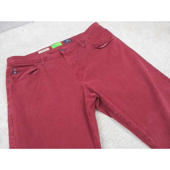 AG Adriano Goldschmied Pants Mens 36 Red Graduate Tailored Leg Chino 36x28 * - Picture 4 of 16
